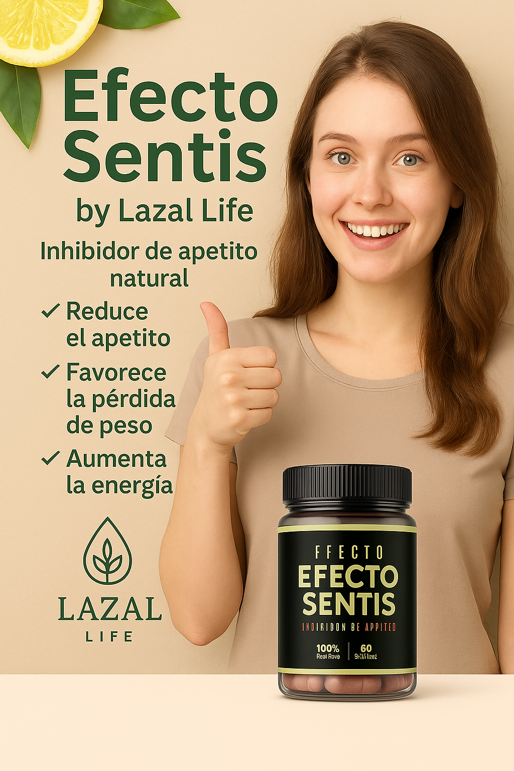 SENTIS Adelgazante Natural y Inhibidor de Apetito